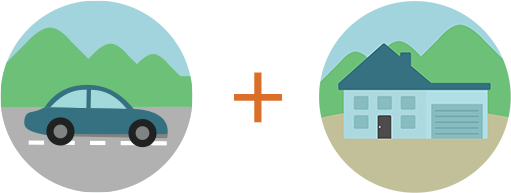 Auto and Home bundled purchase savings image