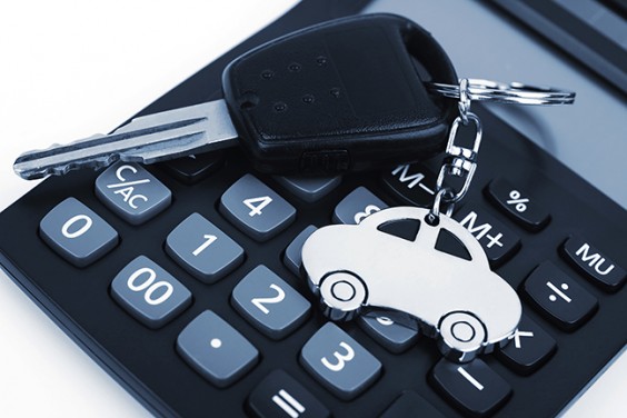 car keys and a calculator