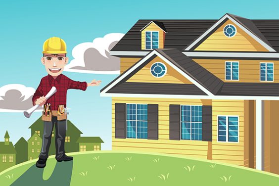 Home builder vector image