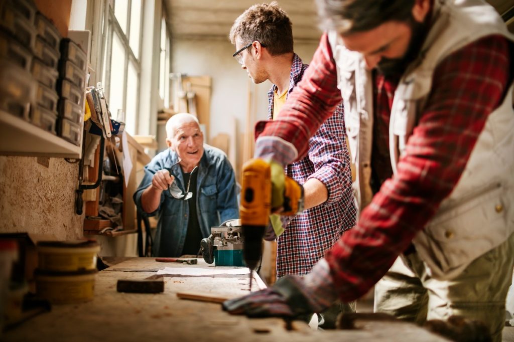 Carpenters at work Construction Projects